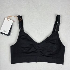 Quince Pumping and Nursing Bra Women's Size Small Black Wireless Padded NEW